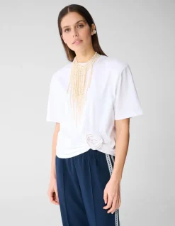 Flower T-shirt Wit