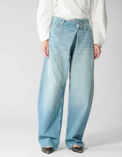 Folded Baggy Fit Jeans Mediumstone