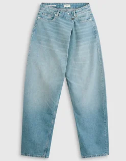 Folded Baggy Fit Jeans Mediumstone