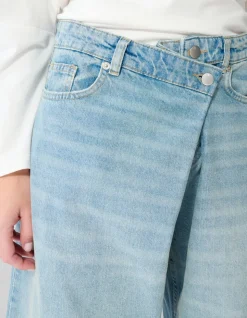 Folded Baggy Fit Jeans Mediumstone