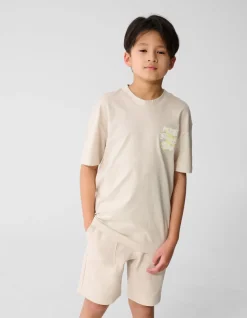 Fresh Artwork T-shirt Beige