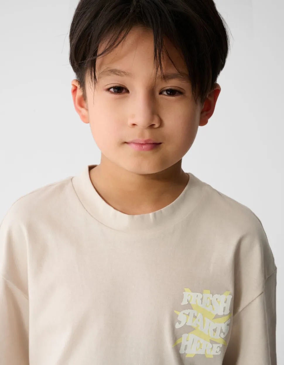 Fresh Artwork T-shirt Beige