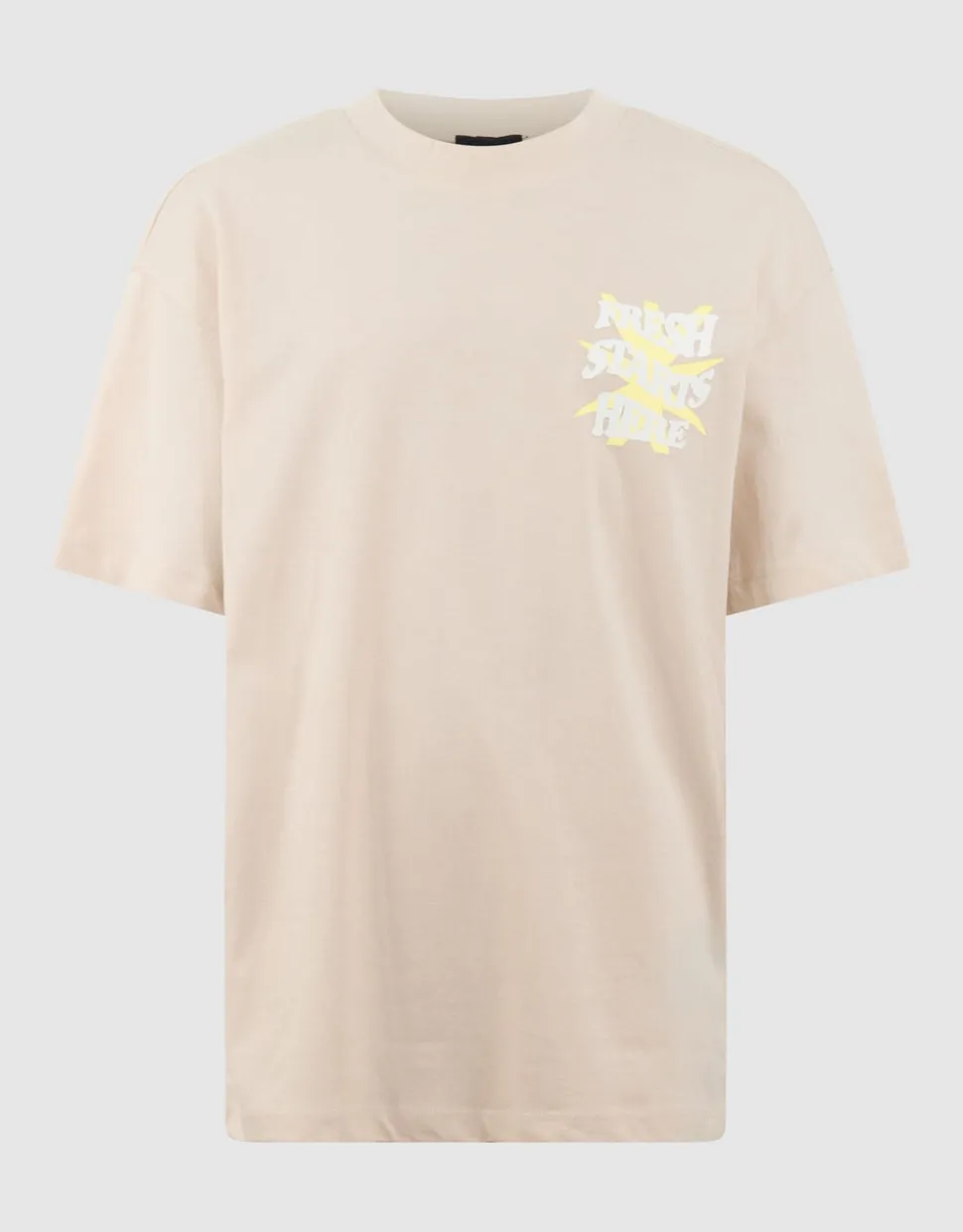 Fresh Artwork T-shirt Beige