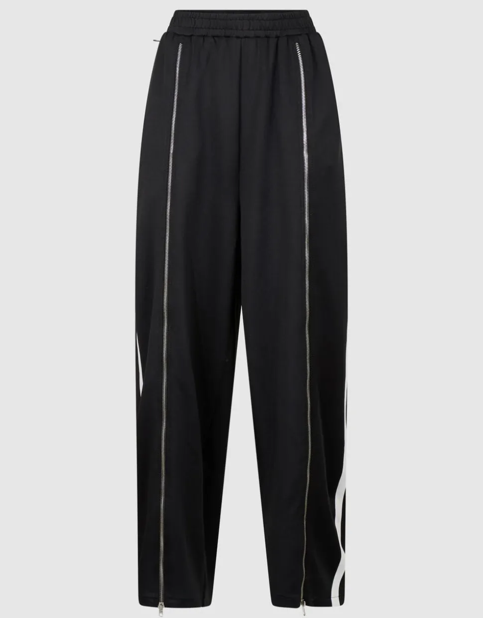 Front Zipper Barrel Fit Broek Zwart