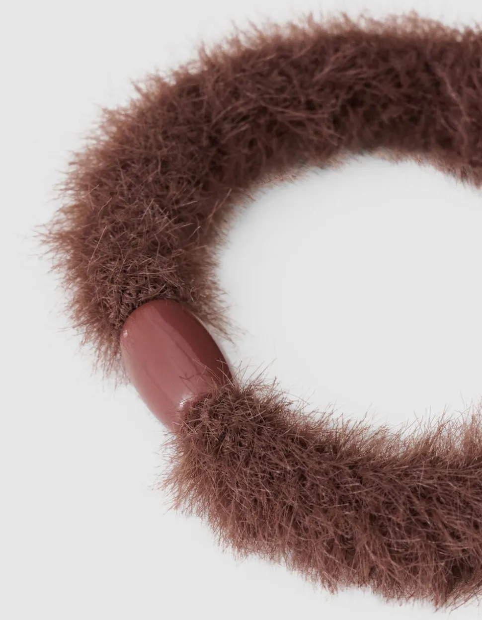 Furry Haarelastiek Donkerbruin