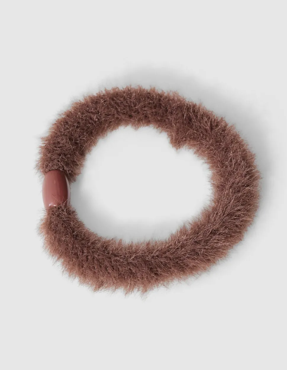 Furry Haarelastiek Donkerbruin