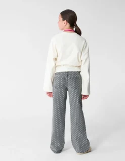 Gathered Longsleeve Top Gebroken Wit