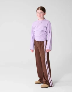 Gathered Longsleeve Top Paars