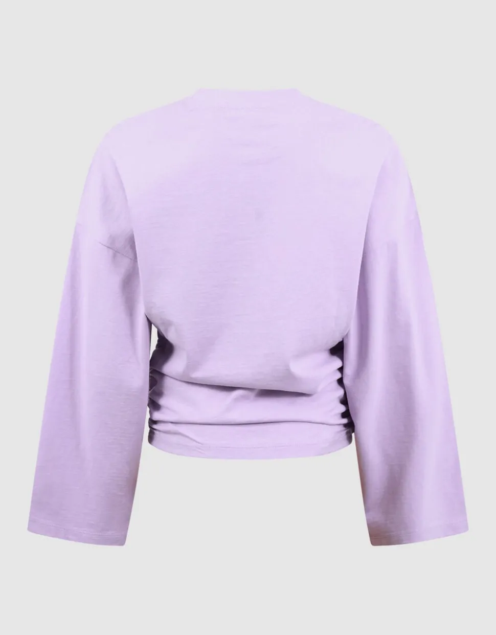Gathered Longsleeve Top Paars