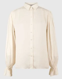 Gathering Blouse Gebroken Wit By Mieke