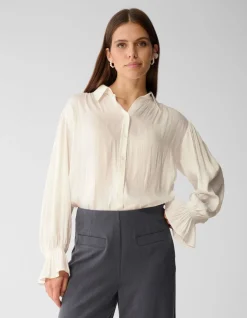 Gathering Blouse Gebroken Wit By Mieke