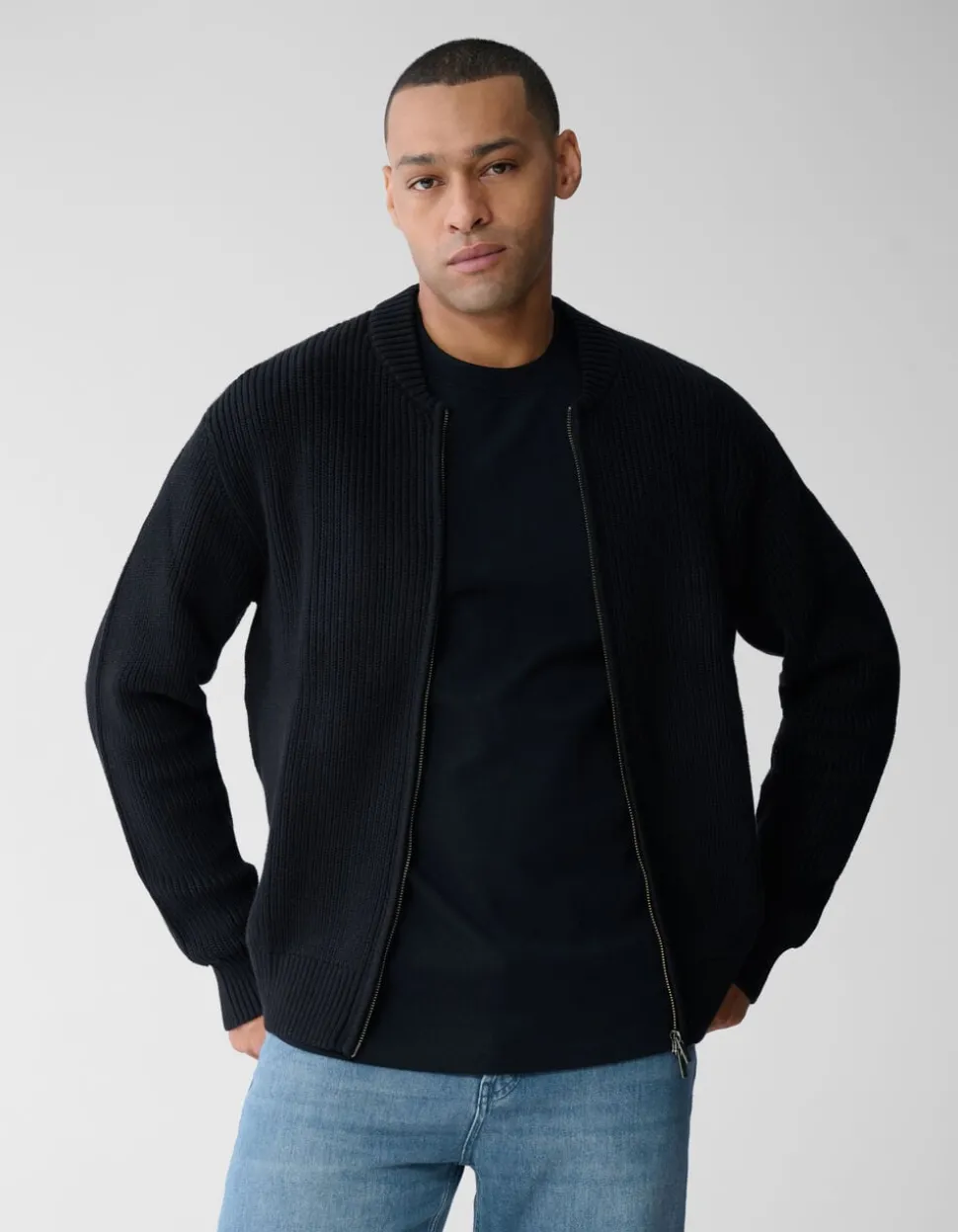 Gebreid Vest Zwart