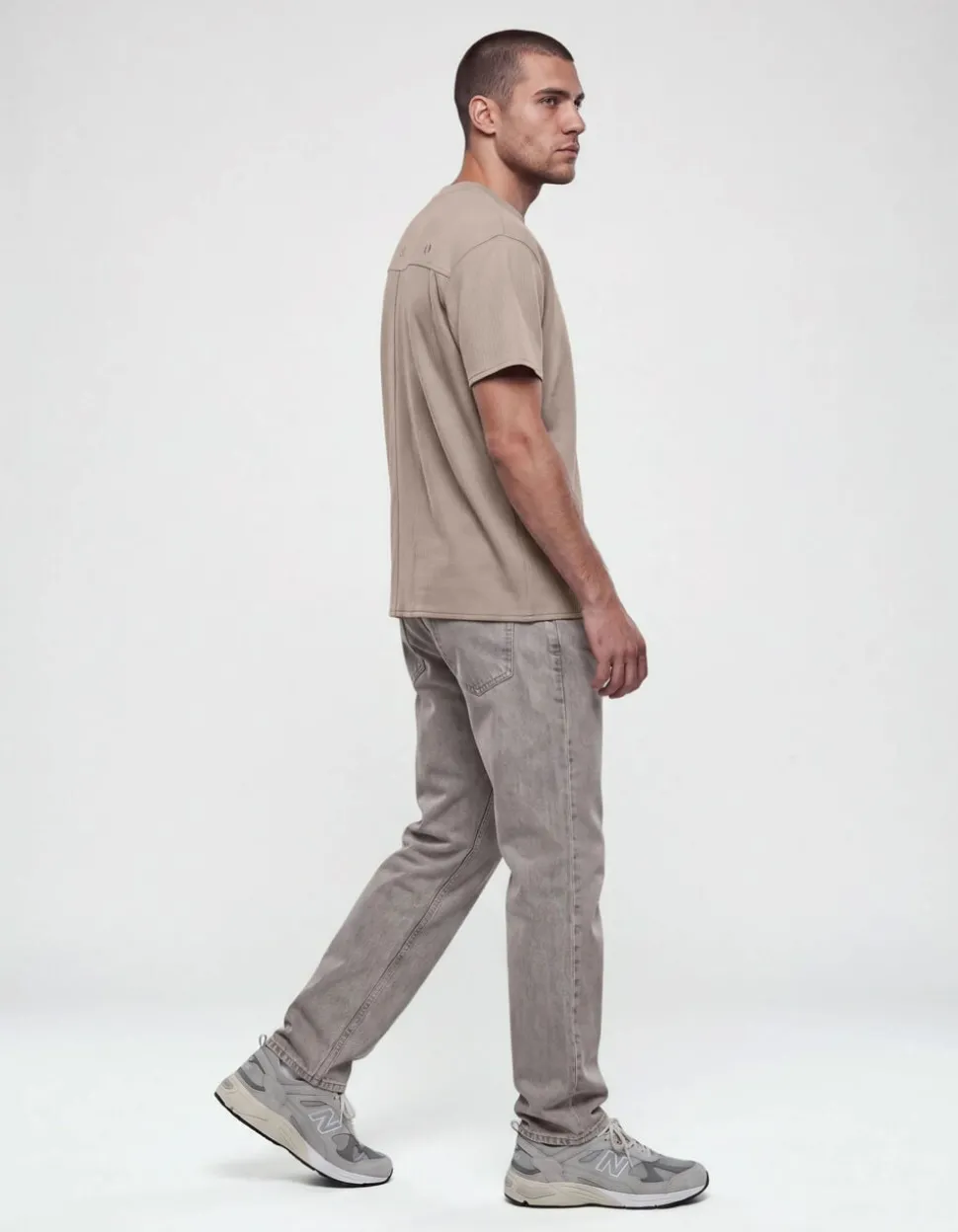 Gestreept Rib T-shirt Lichtgroen