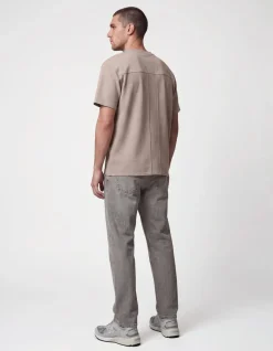 Gestreept Rib T-shirt Lichtgroen