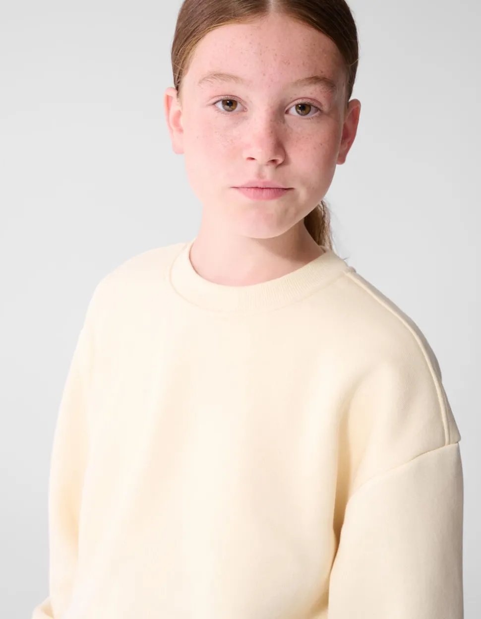 Glitter Balloon Fit Sweater Gebroken Wit