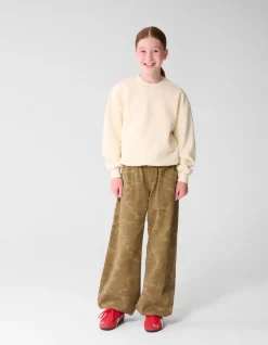 Glitter Balloon Fit Sweater Gebroken Wit