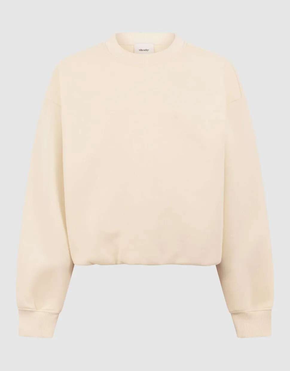 Glitter Balloon Fit Sweater Gebroken Wit