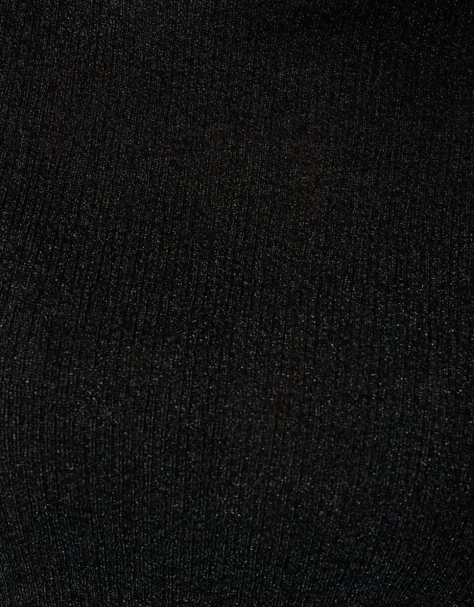 Glitter Col Top Zwart