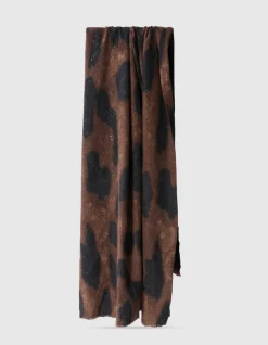 Glitter Leopard Sjaal Bruin/Zwart