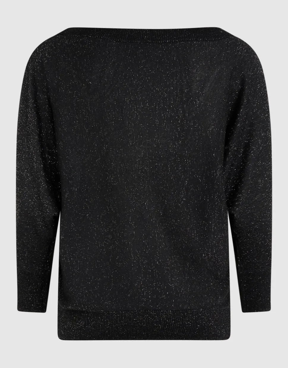 Glitter Vleermuis Trui Zwart