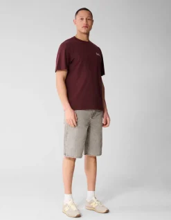 Gradient Logo Artwork T-shirt Donkerrood