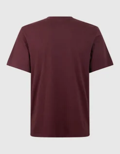 Gradient Logo Artwork T-shirt Donkerrood