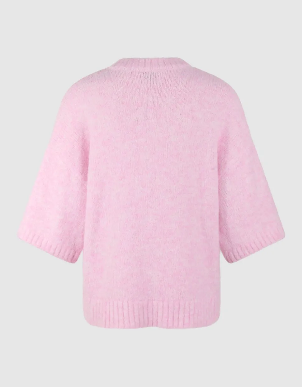 Hairy Short Sleeve Top Roze
