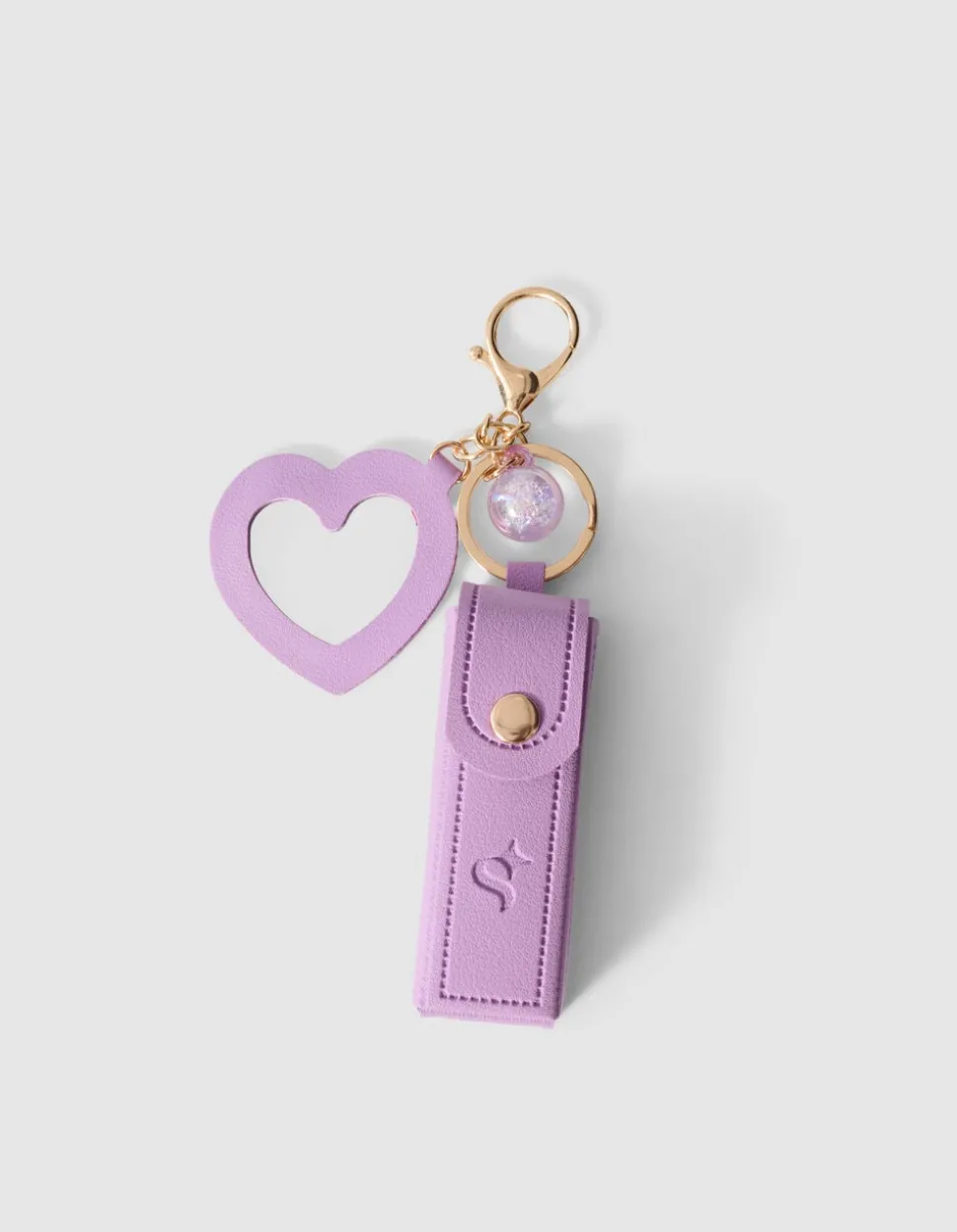 Heart Case Sleutelhanger Paars