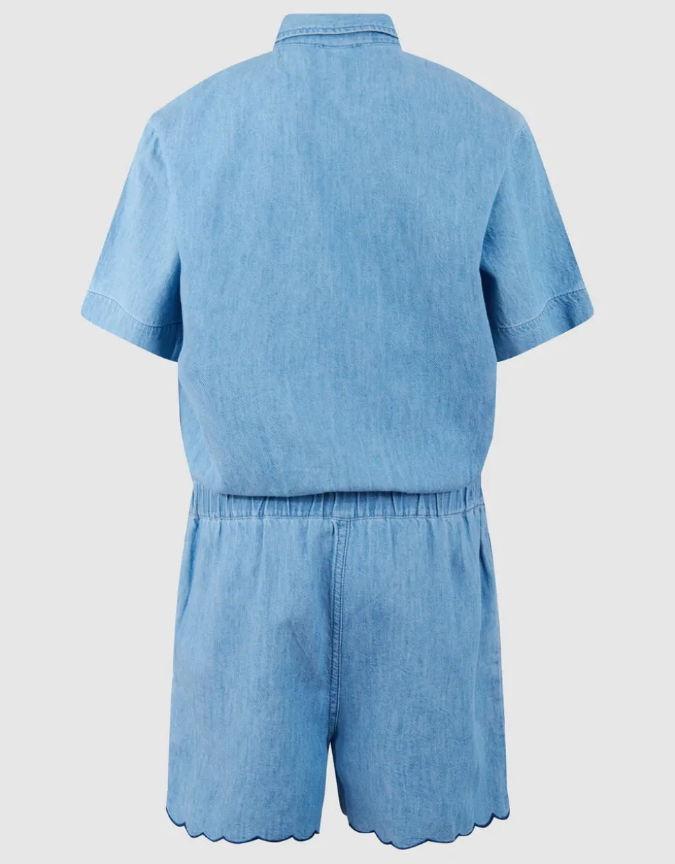 Heart Denim Jumpsuit Lichtblauw
