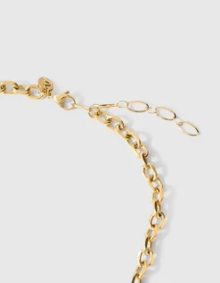 Heart Oval Bedel Ketting Goud