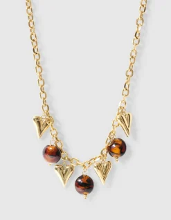 Heart Oval Bedel Ketting Goud