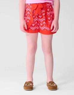 Heart Print Skort Roze/Rood