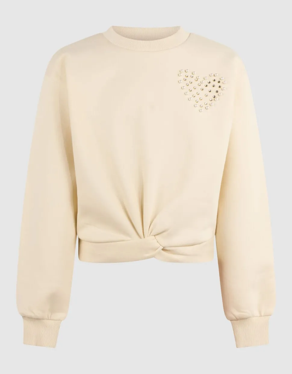 Heart Wrap Sweater Gebroken Wit