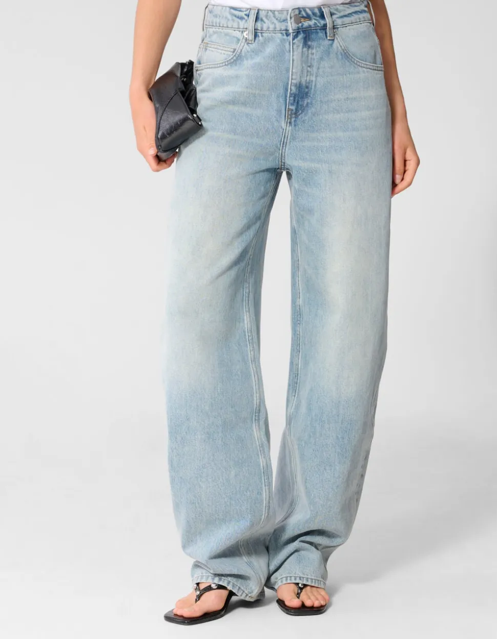 Heavy Barrel Fit Jeans Lichtblauw