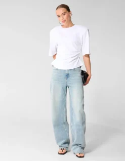 Heavy Barrel Fit Jeans Lichtblauw