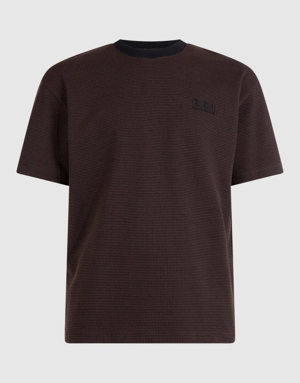 Honeycomb T-shirt Donkerbruin