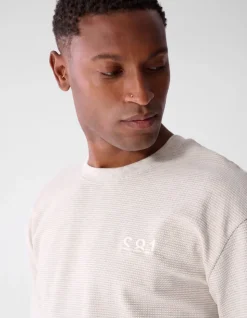 Honeycomb T-shirt Lichtgrijs