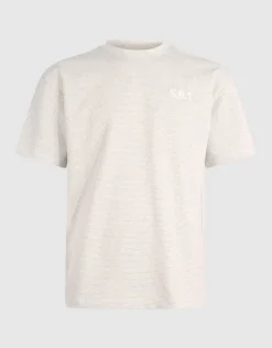 Honeycomb T-shirt Lichtgrijs