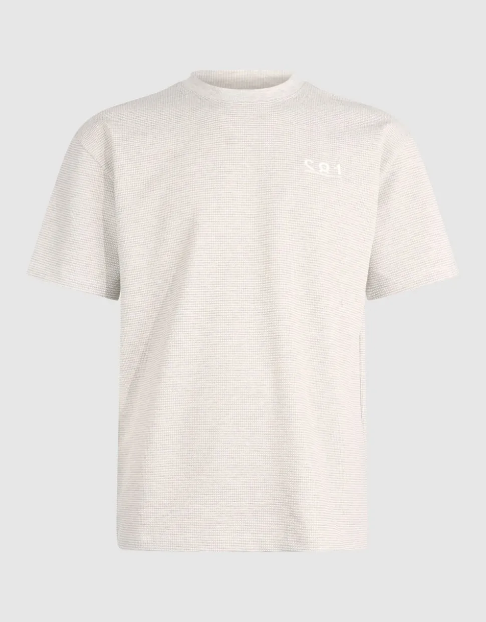 Honeycomb T-shirt Lichtgrijs