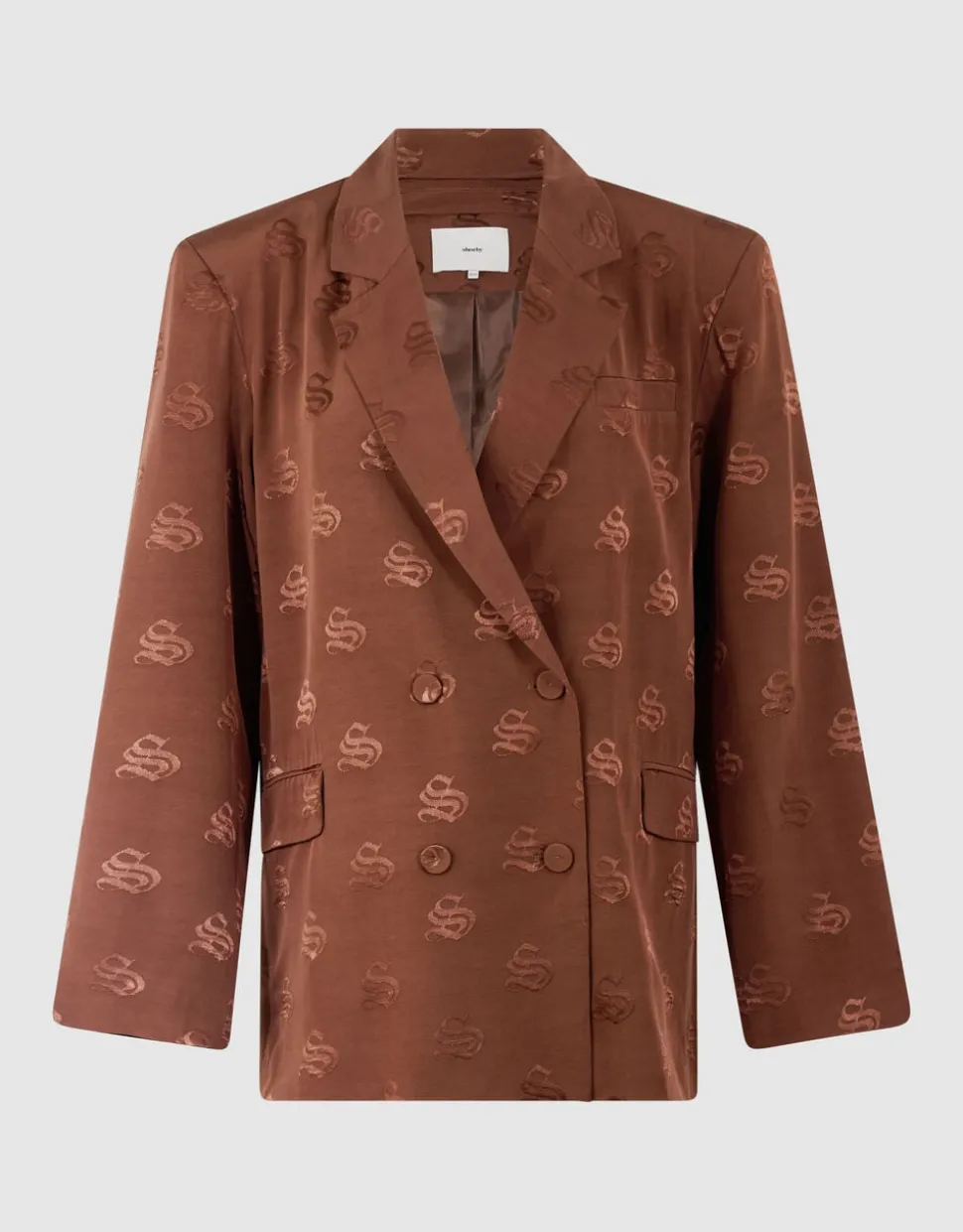 Jacquard Blazer Bruin