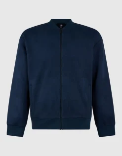 Jacquard Bomber Jack Donkerblauw