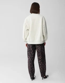 Jaguar Print Barrel Fit Broek Bruin