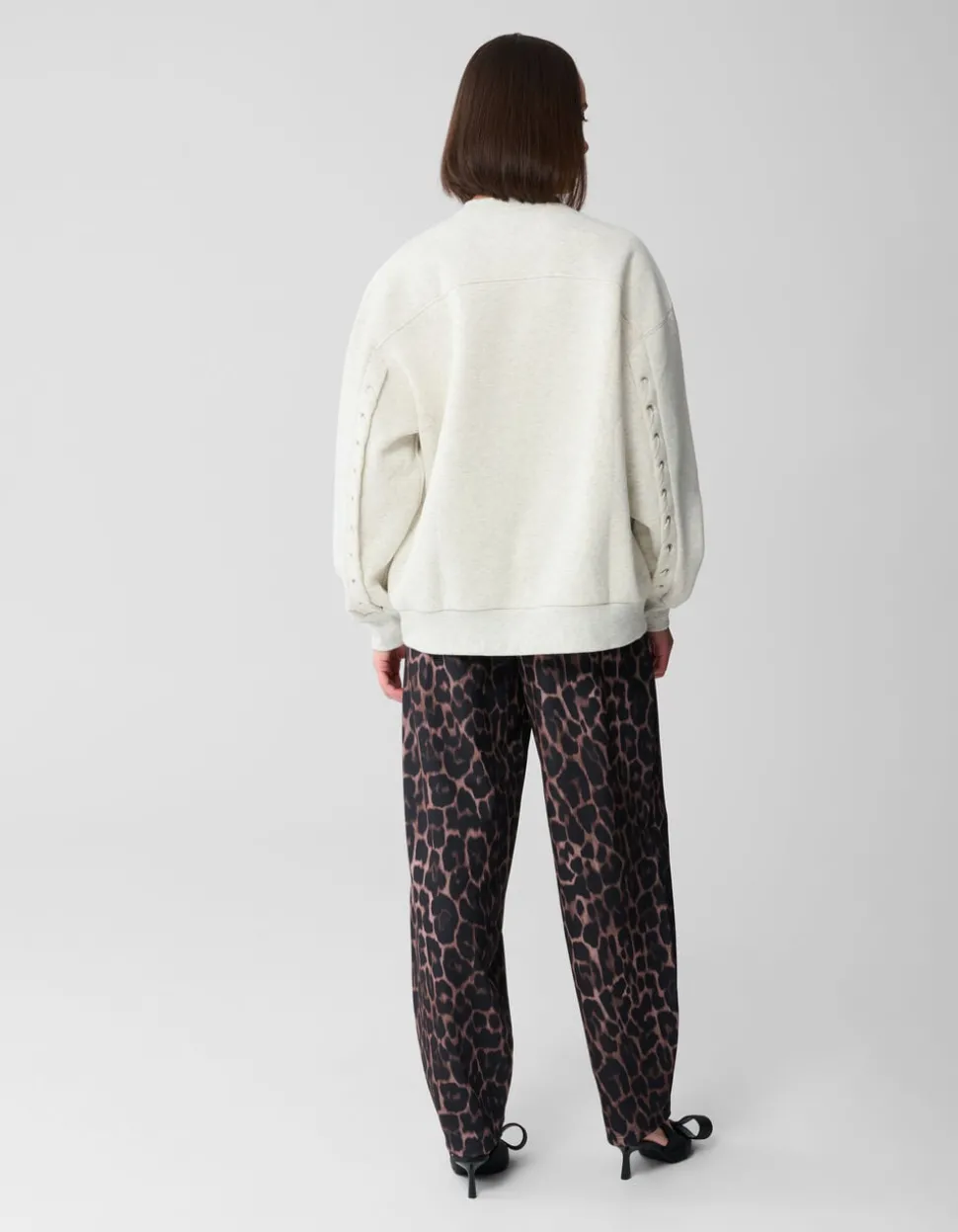 Jaguar Print Barrel Fit Broek Bruin