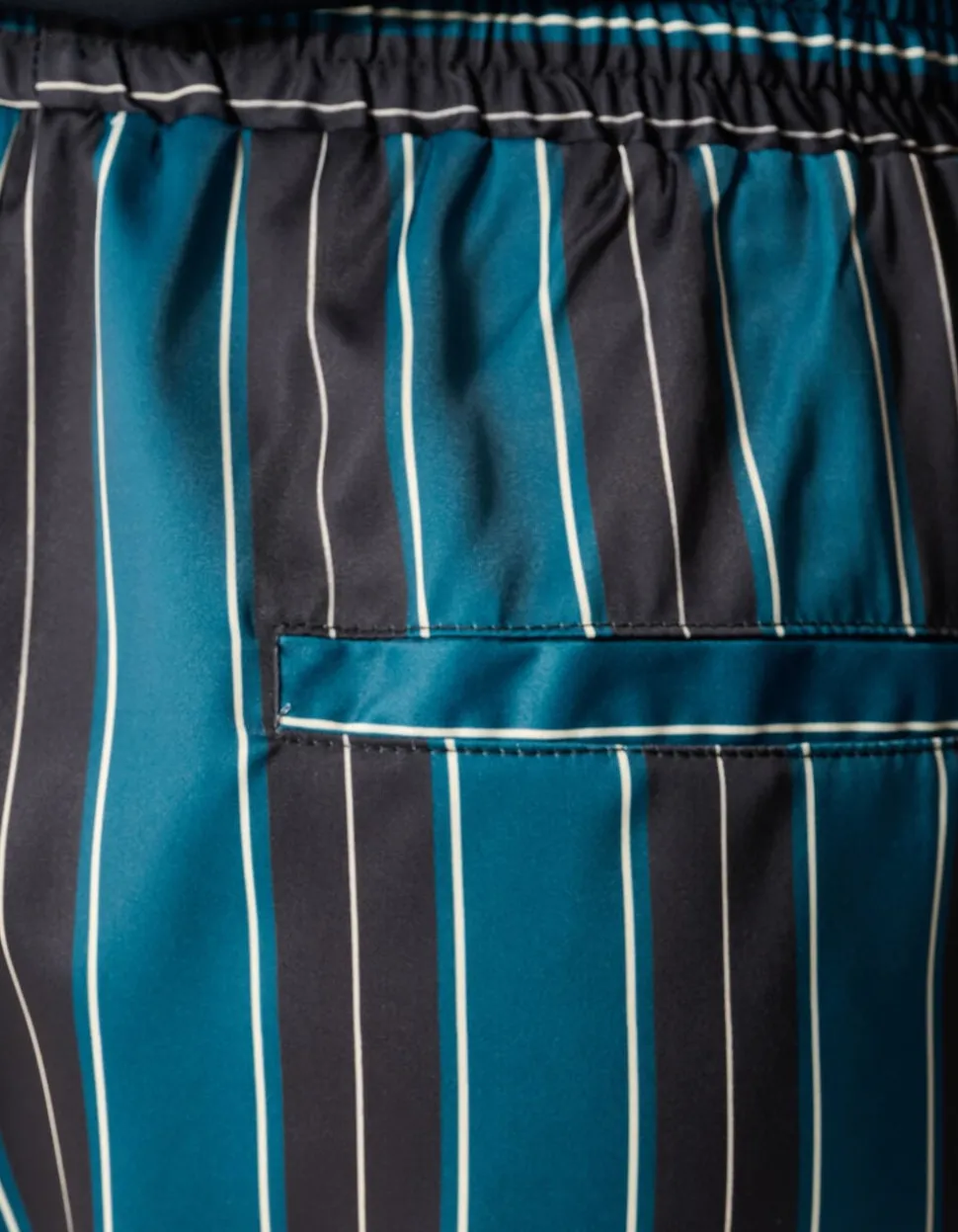 Kanten Stripe Short Petrol