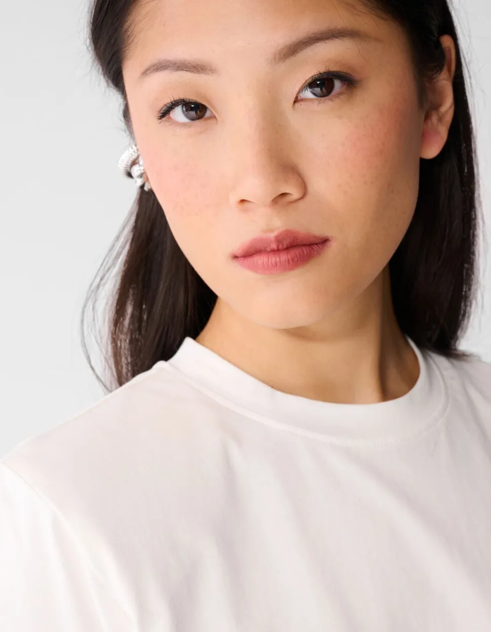Kanten T-shirt Wit
