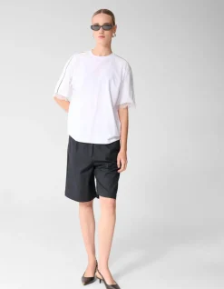 Kanten T-shirt Wit