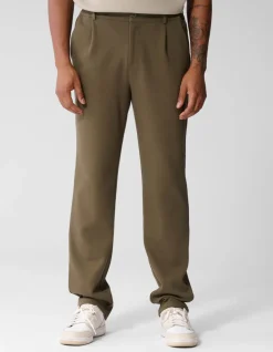 Keper Structuur Broek Donkergroen