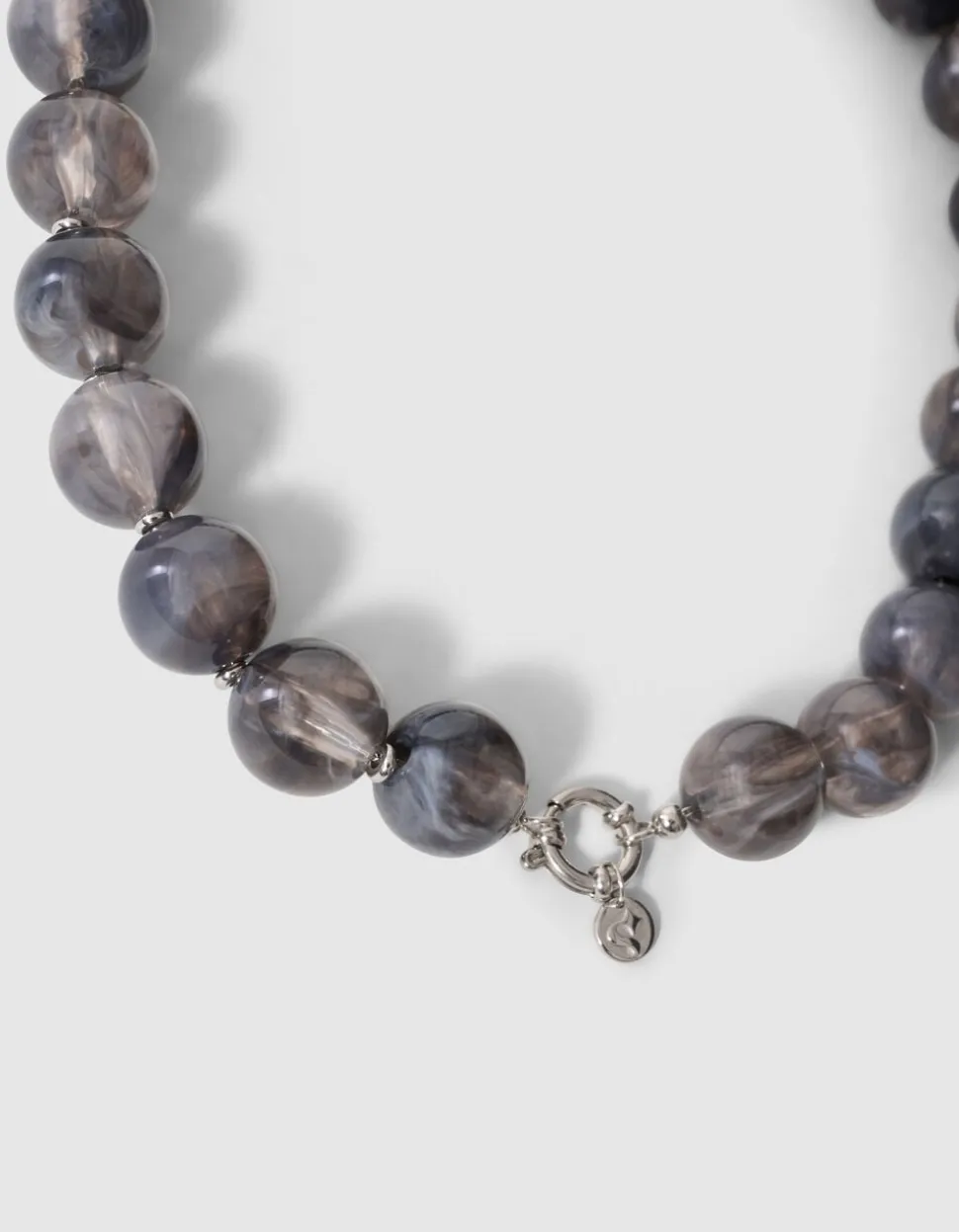 Kralen Ketting Grijs