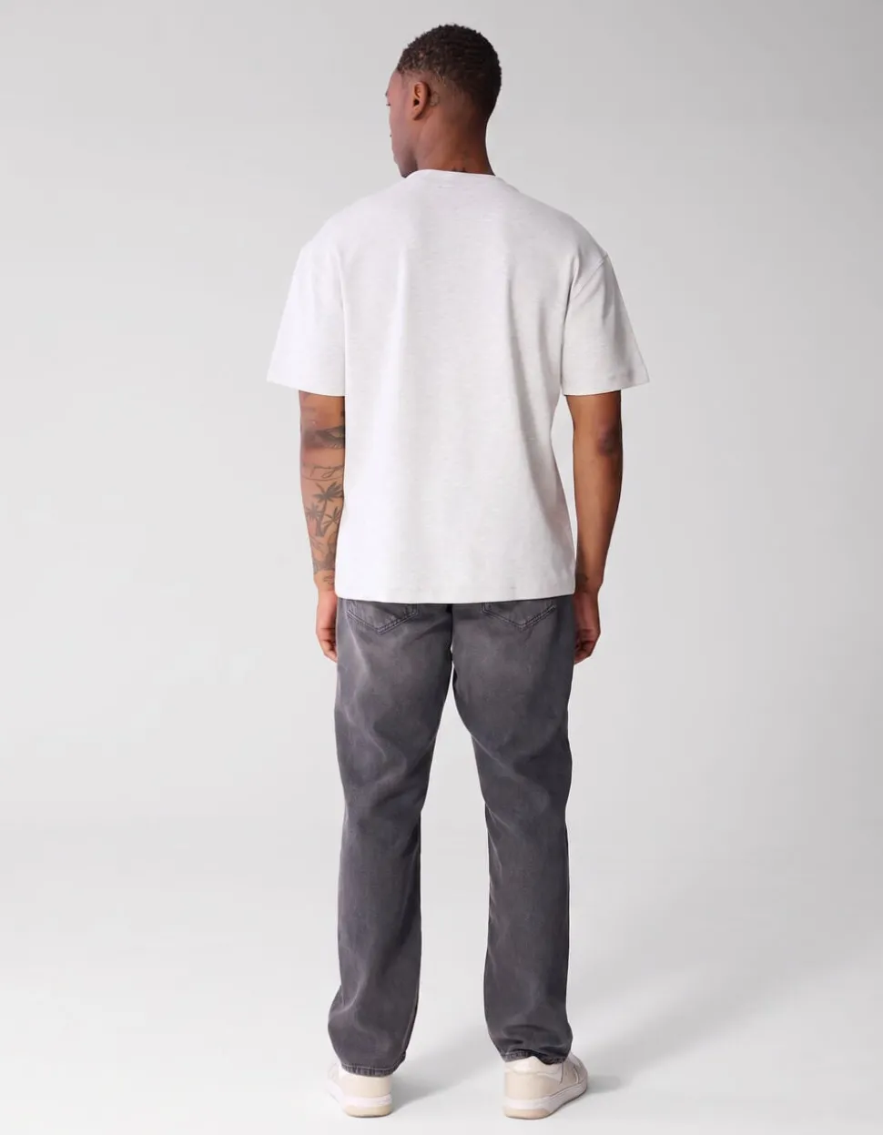 Label Basis T-shirt Lichtgrijs