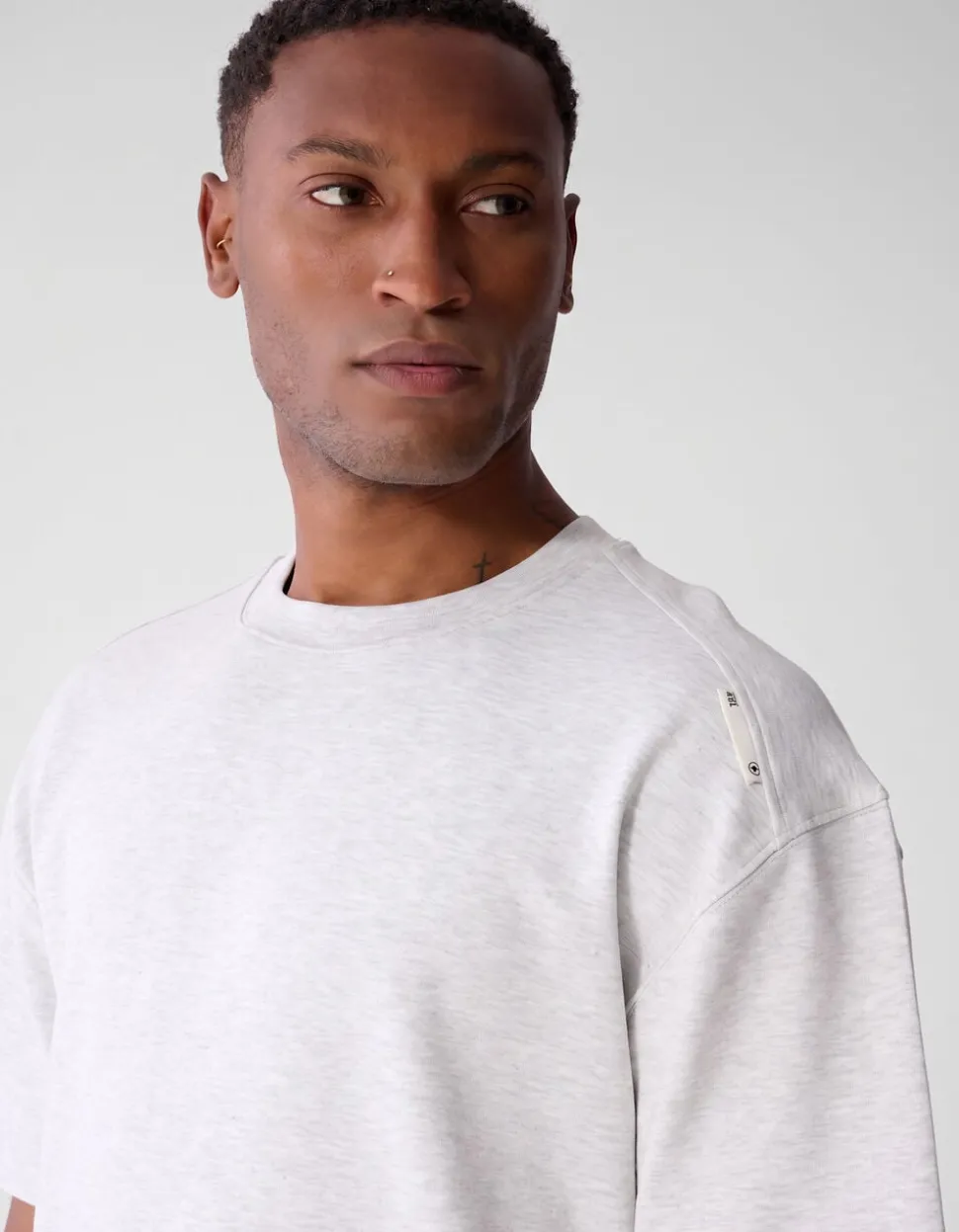 Label Basis T-shirt Lichtgrijs